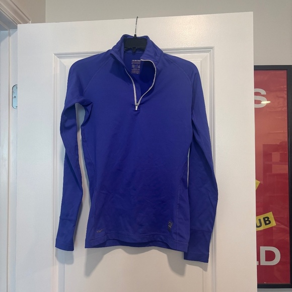 Nike Tops - Nike Pro NikeFit MicroFleece Quarter Zip Athletic Top